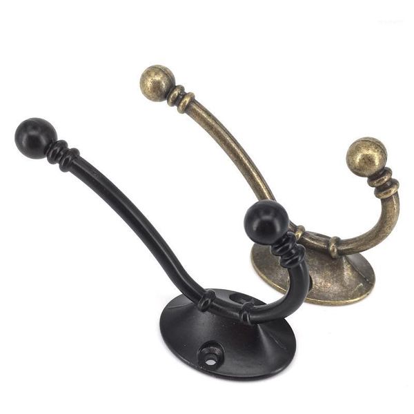 

robe hooks 1x bronze/black wall mounted clothes hook hat hangers door coat bag hanger1