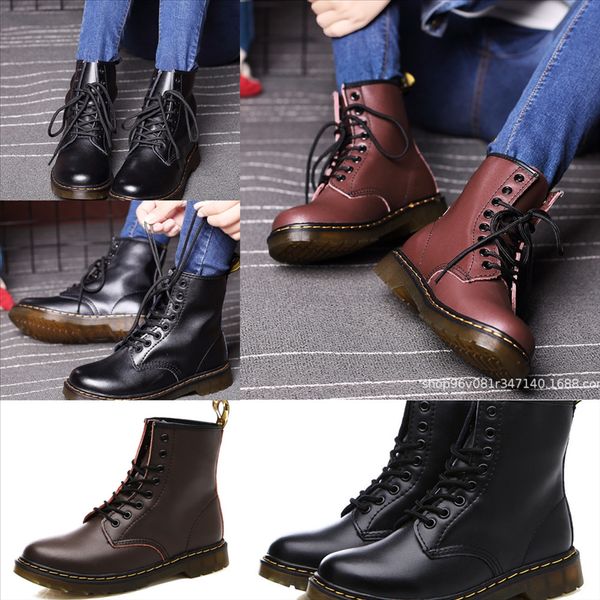 

ohdn5 дизайнерские ботинки новая мода роскошь среднеклассные кожаные веревки шин сапоги сапоги женские коренные ботинки роскошный дизайнер, Black