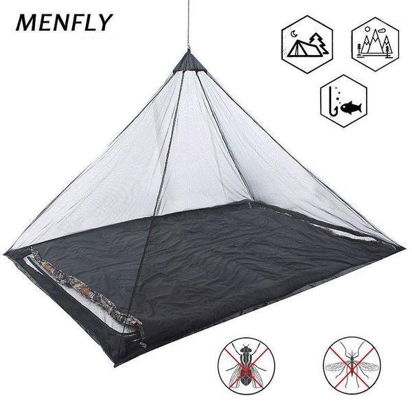 

tents and shelters menfly camping mesh anti-mosquito tent mountaineering single mosquito net mountain wild fishing triangle anti-insect bite