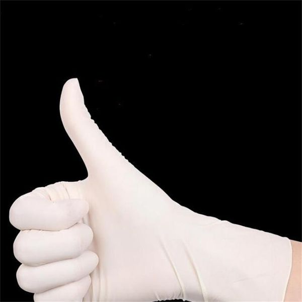 

factory52ltsalon disposable 9-inch powder-household hemp finger nitrile gloves universal for left and right hand ee