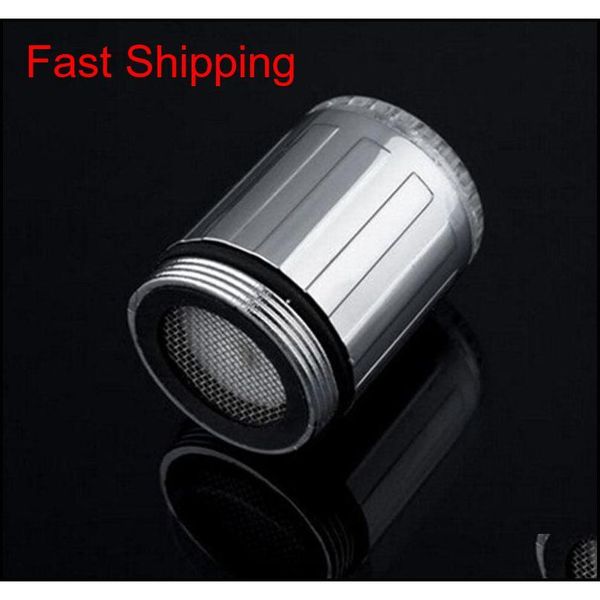 

new fashion led water faucet stream light 7 colors changing glow shower spout sink tap head kitchen temperatu qyldje yh_pack