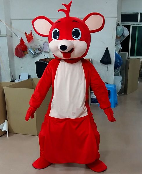 

mascot costumes kangaroo mascot costume suits party dress outfits clothing advertising promotion carnival halloween xmas easter adults, Red;yellow