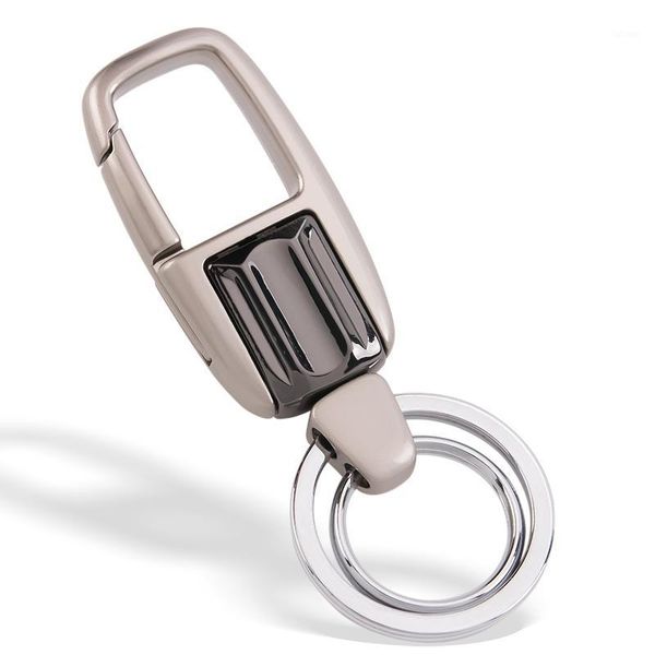 

car key chain lovers pendant waistband key chain ring ornaments lovers gifts1, Silver