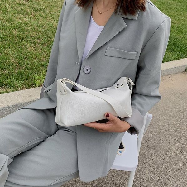 

retro totes bags women vintage handbag pu leather street casual solid shoulder bag with zipper tote bags for women designer