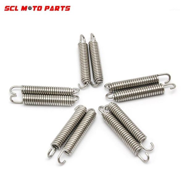 

alconstar-racing motorcycle 2/6/10pcs exhaust system springs fully rotatable stainless steel springs for exhaust middle pipe1