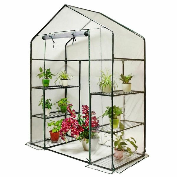 

quictent plant greenhouse, portable 6 shelves garden green house 56"x29"x77