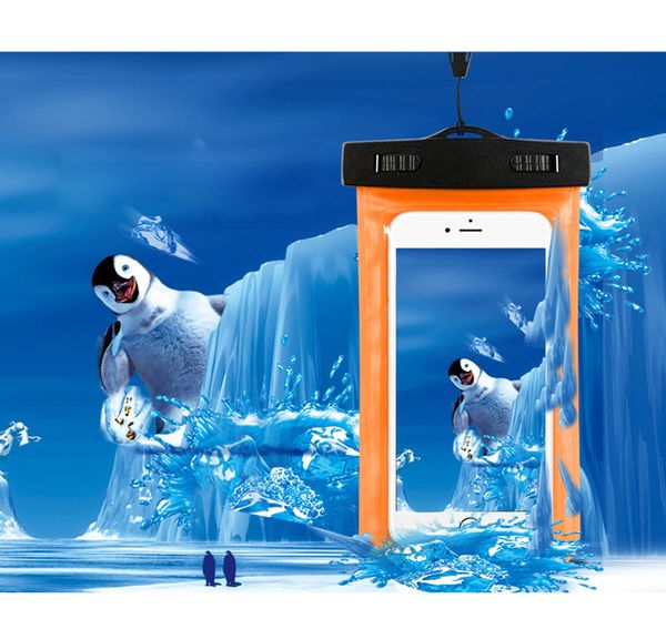 

float airbag waterproof diving swimming bag dry underwater pouch cell phone case cover pocket for swim diving surfing beach