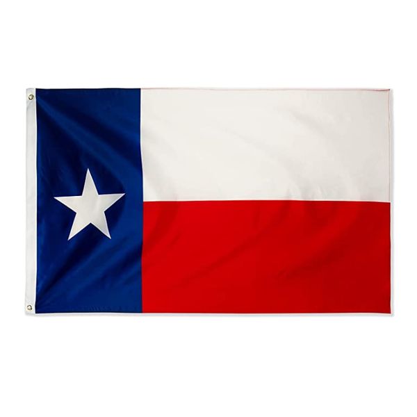 US America Texas State Flags 3'X5'ft 100D poliestere Vendite calde all'aperto di alta qualità con due anelli di tenuta in ottone