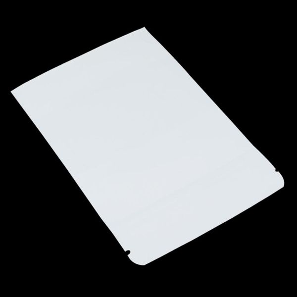 

16x24cm white kraft paper stand up food storage packing bag doypack self seal zipper ziplock packaging pouch with clear window h jllcyk