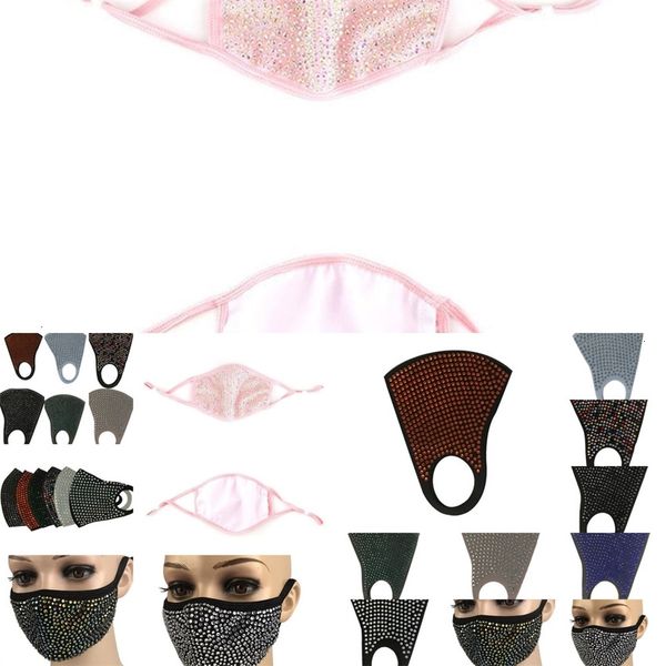 

factorydjyvmouth bling pm2.5 diamond mask protective fashion dustproof masks washable reusable x3z11