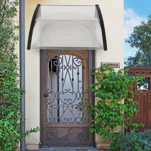 

100x100cm practical rain cover eaves diy window pc awning sun shade canopy polycabonate household application door ing