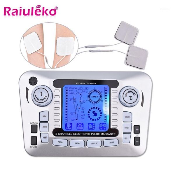 

electric body massager slimming tens acupuncture therapy massage electronic pulse neck back patches slim1