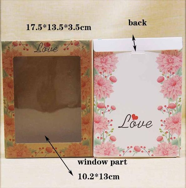 

10pcs large marbling thank you window box flower print christmas gifts candy wedding favors home party packaging box wmtscx petsyard