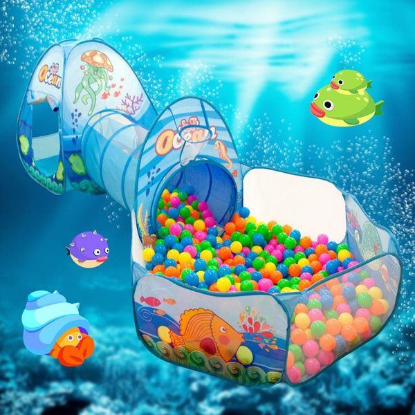 

3 в 1 детский мяч бассейн детский баллон ballon playpen портативные дети палатки шарик ямы ползание туннель детская площадка двор бассейн b