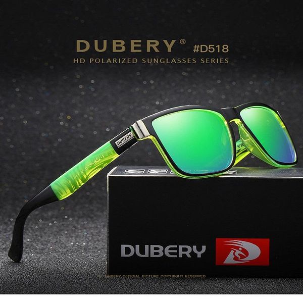 

2021 new style dubery polarized sunglasses men's driving shades male sun glasses men retro uv400 designer oculos, White;black