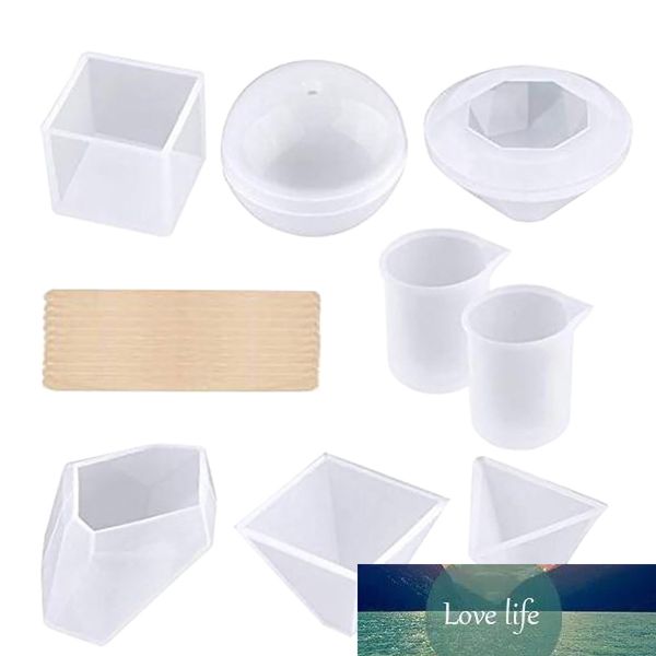 Stampo in silicone per resina epossidica per sottobicchiere, vaso di fiori, penna, candela, scatola di sapone, posacenere, decorazione artigianale in resina, stampo in resina