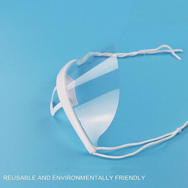 

прозрачный кейтеринг маски тумана питание пищевые отель пластиковые кухонные рестораны улыбка рот маски приготовления bbycor, Black