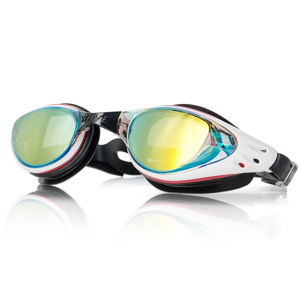 

2020 professional electroplating swimming goggles for men and women anti-uv silicone large frame swimming goggles