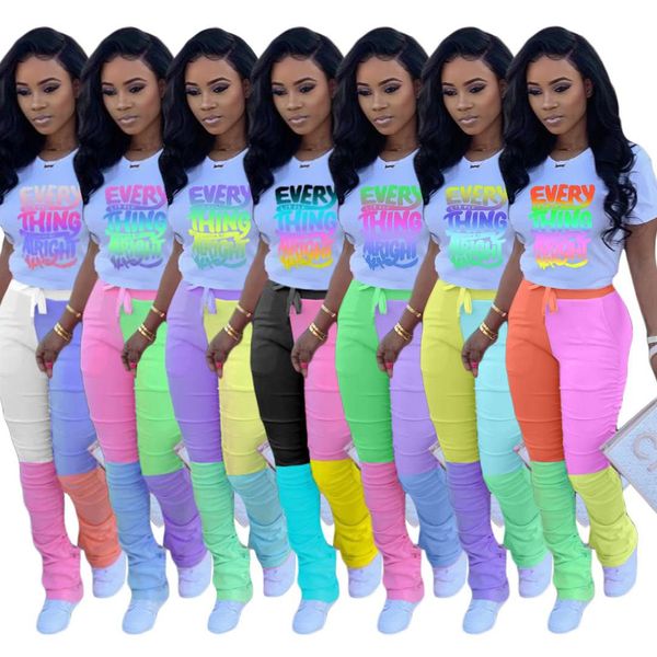 

women two piece outfits designer tracksuit 2 piece set sports strip long sleeve micro flared pants zipper trousers jogging suit clothes, White