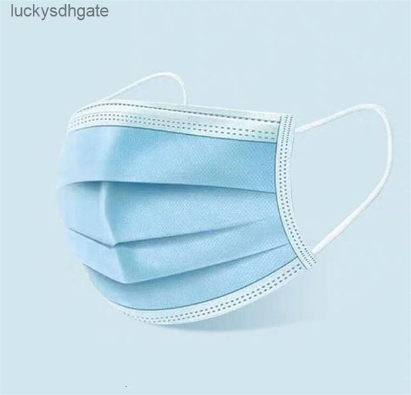 

blue pcs factory 100 [in stock] mask 1 soft earloops face masks 3 ply mouth er for protection care#628