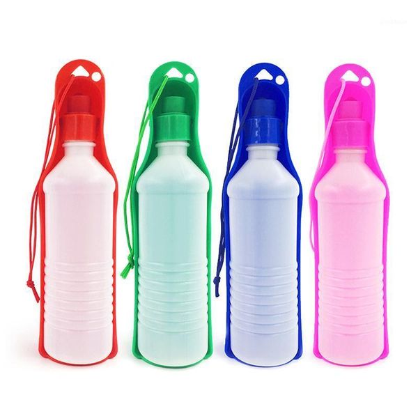 

outdoor bags 500pcs 250/500ml pet water dispenser dog bottle automatic feeder1