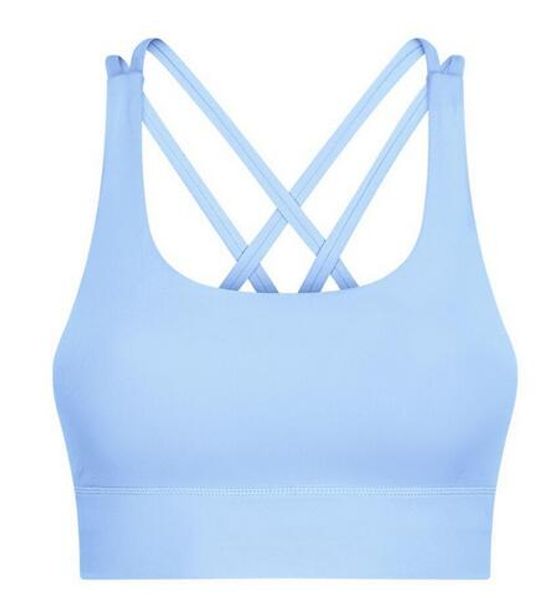 

cross back yoga tank sports bra high strength running fitness shockproof upper support women underwears gym clothes v7ki, White