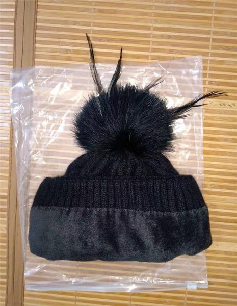 

new winter womens hat casual solid fur pompom hat female cap warm cotton women be jlluot home003, Blue;gray