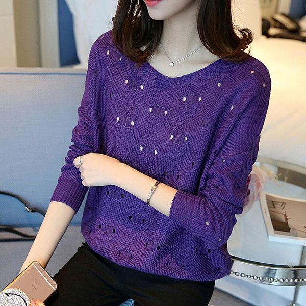 

2021 women's solid color sweater europe and america loose large size sweater white, White;black