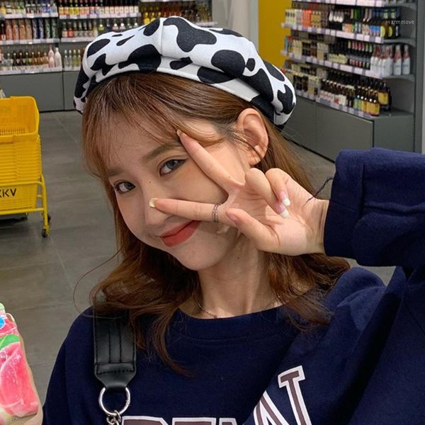 

HT3317 Berets Autumn Winter Women Hat Ladies Vintage Octagonal Beret Hat Female Berets for Women Retro Artist Painter1, Blue;gray