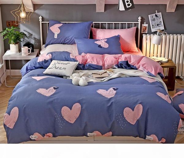 

thicken cotton bedding set cute cartoon printed duvet cover set 4 pcs bedding set with sheet pillowcase