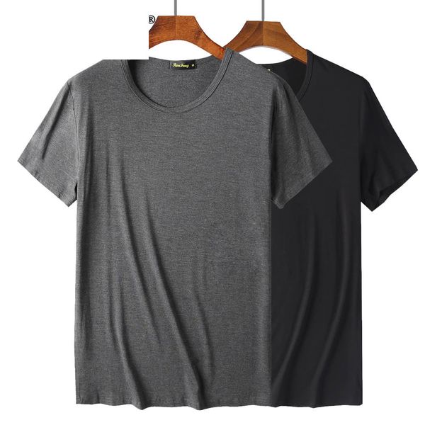 

2021 new mod 2 piece male bamboo fibre t-shirt absorbent fabric sweat shirt color m-xxxl freight 1a2o, White;black