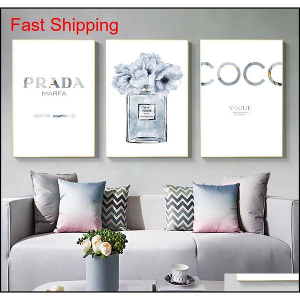 

perfume bottle poster alcohol ink art prints perfume flower canvas painting wall art decoration wall pictur qyloim homes2007