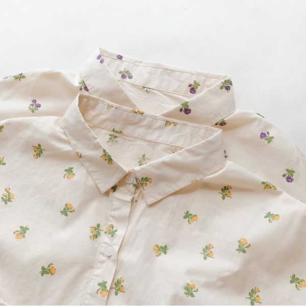 

women's blouses & shirts lamtrip plus size very wide sweet mori girl full flowers print long sleeve cotton shirt blouse spring loose to, White