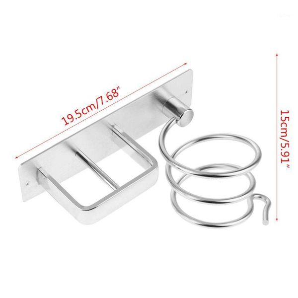 

aluminum wall mounted hair dryer rack storage organizer hair straightener holder 448a1