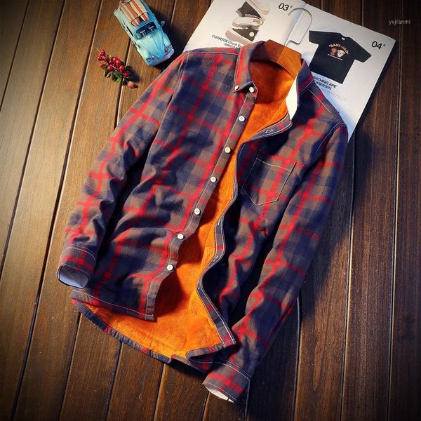 

shirt men winter clothes new casual thick warm shirt mens cashmere long-sleeved shirts simple streetwear plus size 5xl shipping1, White;black