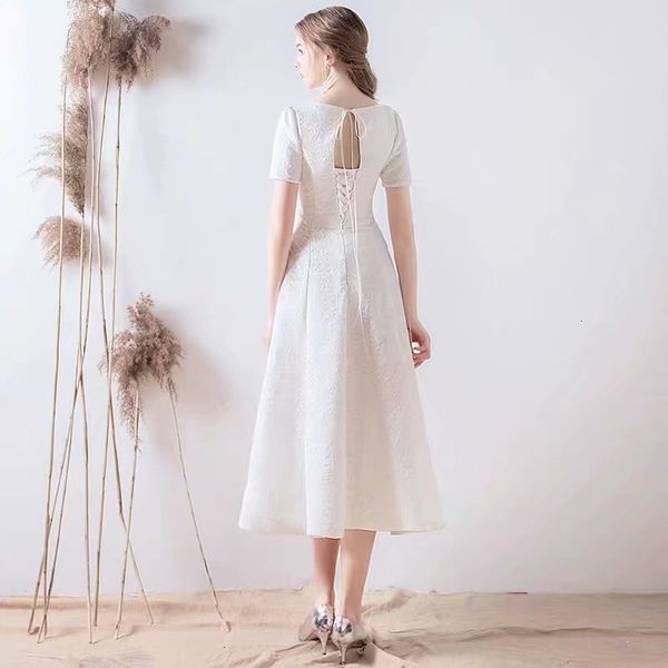 

2021 new simple decote on v for marriage dressed robe soiree bride to be. 1087 1bmv, Blue;red