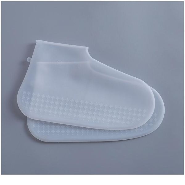 

sile shoe covers reusable thickened non-slip wear-resistant water boots for woman for rain shoe cover ra sqctym
