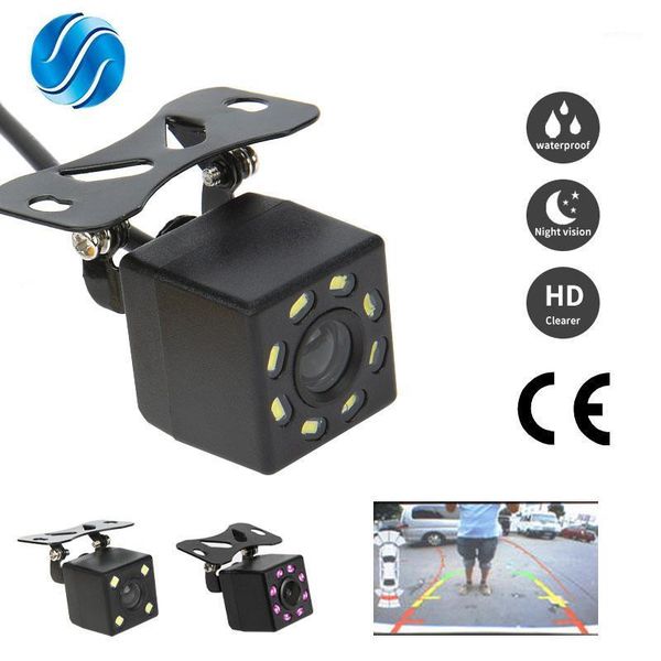

sinovcle reverse camera rearview car infrared night vision kit with led 4/8 led version backup waterproof hd image1