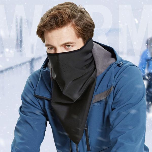 

cycling caps & masks sports face cover scarf bandana neck gaiter mask bike warm multi use biking mountaineering, Black