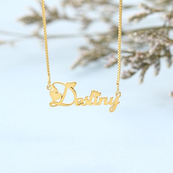 

jewelora personalized custom name pendant necklace 925 sterling silver nameplate necklace with heart birthday gifts for women q0531