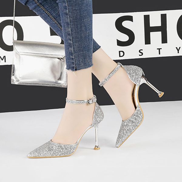 

high heels pointed sandals women all season shoes zapatos mujer pumps ladies summersandalias femeninasmultifunction, Black