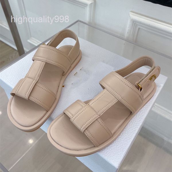 

sandals women's sandals summer shoes flat soled leather, Black