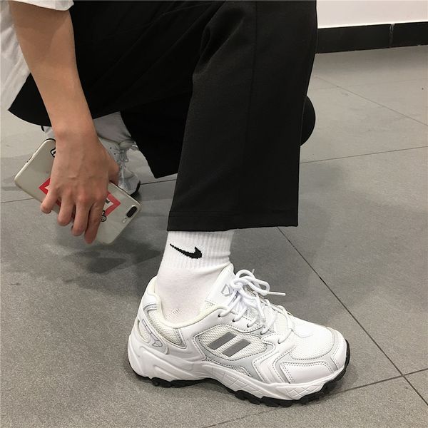 

summer breathable mesh surface ins sports women's light casual small white korean version of versatile school dad shoes, Black