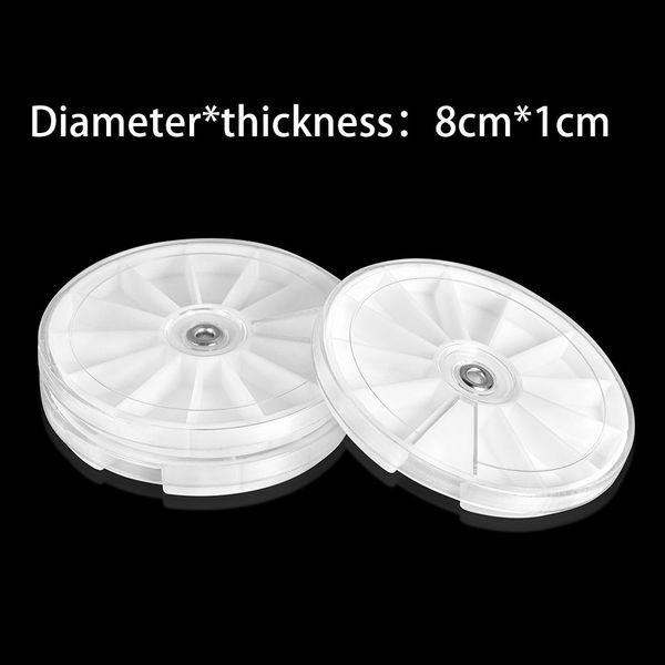 

8 * 1 см вращающийся пластиковые круглые бусины ювелирных изделий аксессуары для хранения boxs витрину шариков серьга изготовление организат