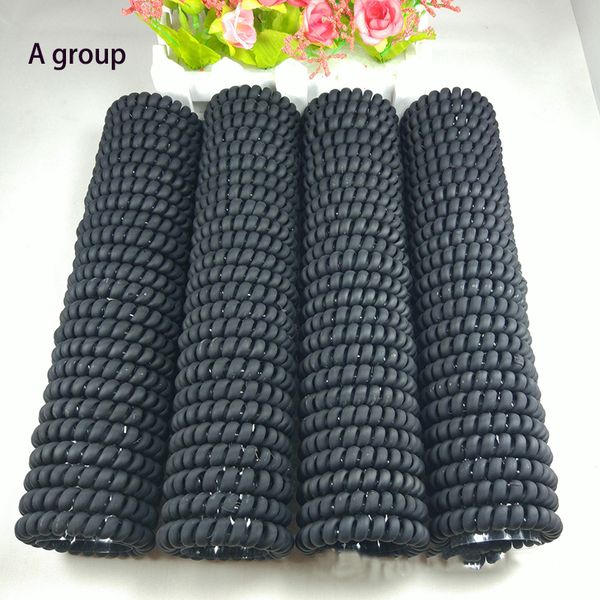 

2020 frosted colored telephone wire elastic for girls headwear ponytail holder rubber bands women hair accessories m729h