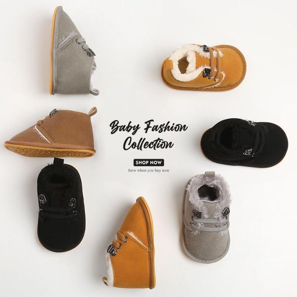 

2021 fashion toddler newborn baby boy girl leather soft sole crib shoes sneakers prewalker solid warm first walkers