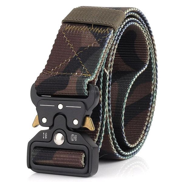 

tactical belt hunting equipment shooting paintball training belts adjustable quick release combat army cs belts, Black;gray