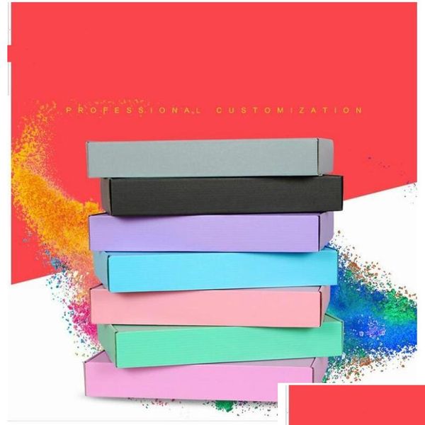 

10pcs 15*15*5cm gray black pink paper packaging cardboard box ornaments/scarf/tie gift packaging sqcpek ppshop01