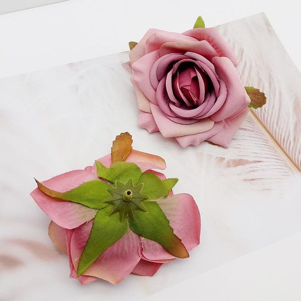 

1 шт 7 см розовая голова свадебные украшения цветок стены diy рождественские украшения дома свадебная брошь искусственный цветок дешево bbyv