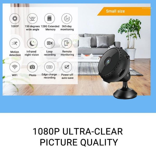 

mini wifi 1080p wireless p2p camera small cctv surveillance camera home security infrared night vision motion detection1